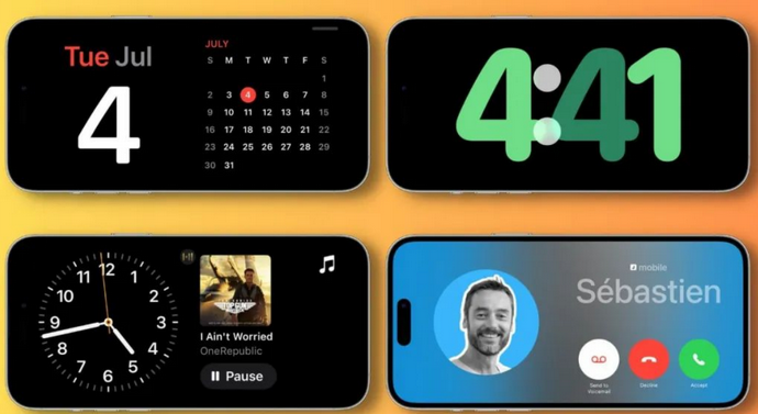 桐城苹果手机维修分享iOS17横屏充电待机显示有什么好处 