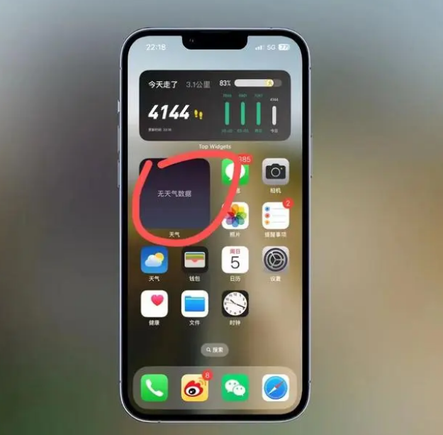 桐城苹果手机维修分享:iOS16主屏幕天气小组件无法正常工作怎么办？ 