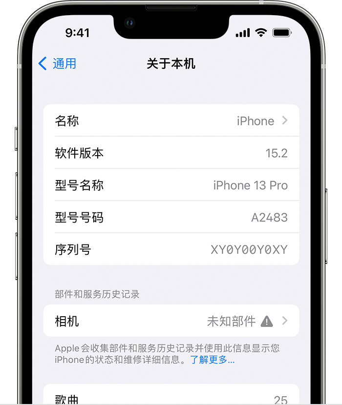 桐城苹果维修分享iPhone 出现提示相机“未知部件”是什么原因？ 