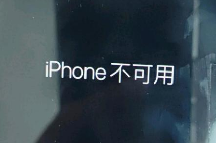 桐城苹果服务网点分享锁屏界面显示“iPhone 不可用”如何解决 