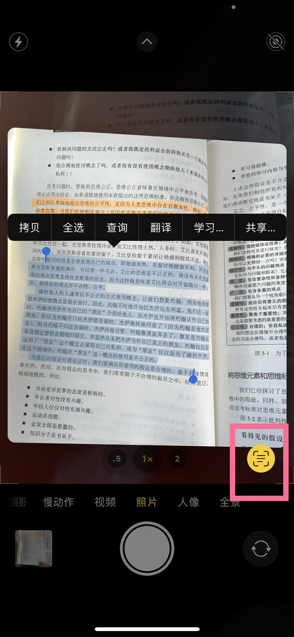 桐城苹果手机维修分享iOS 15照片文字怎么提取 